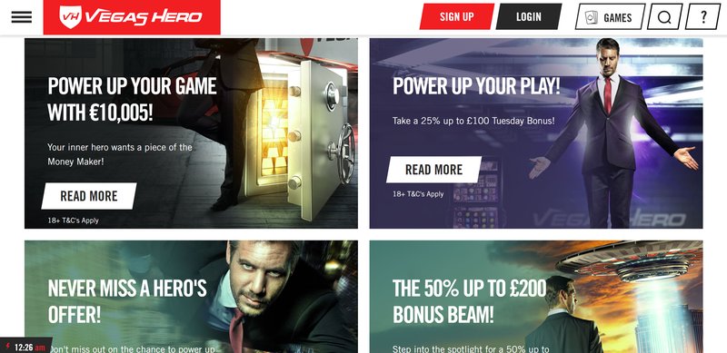Vegas hero casino uk in United Kingdom